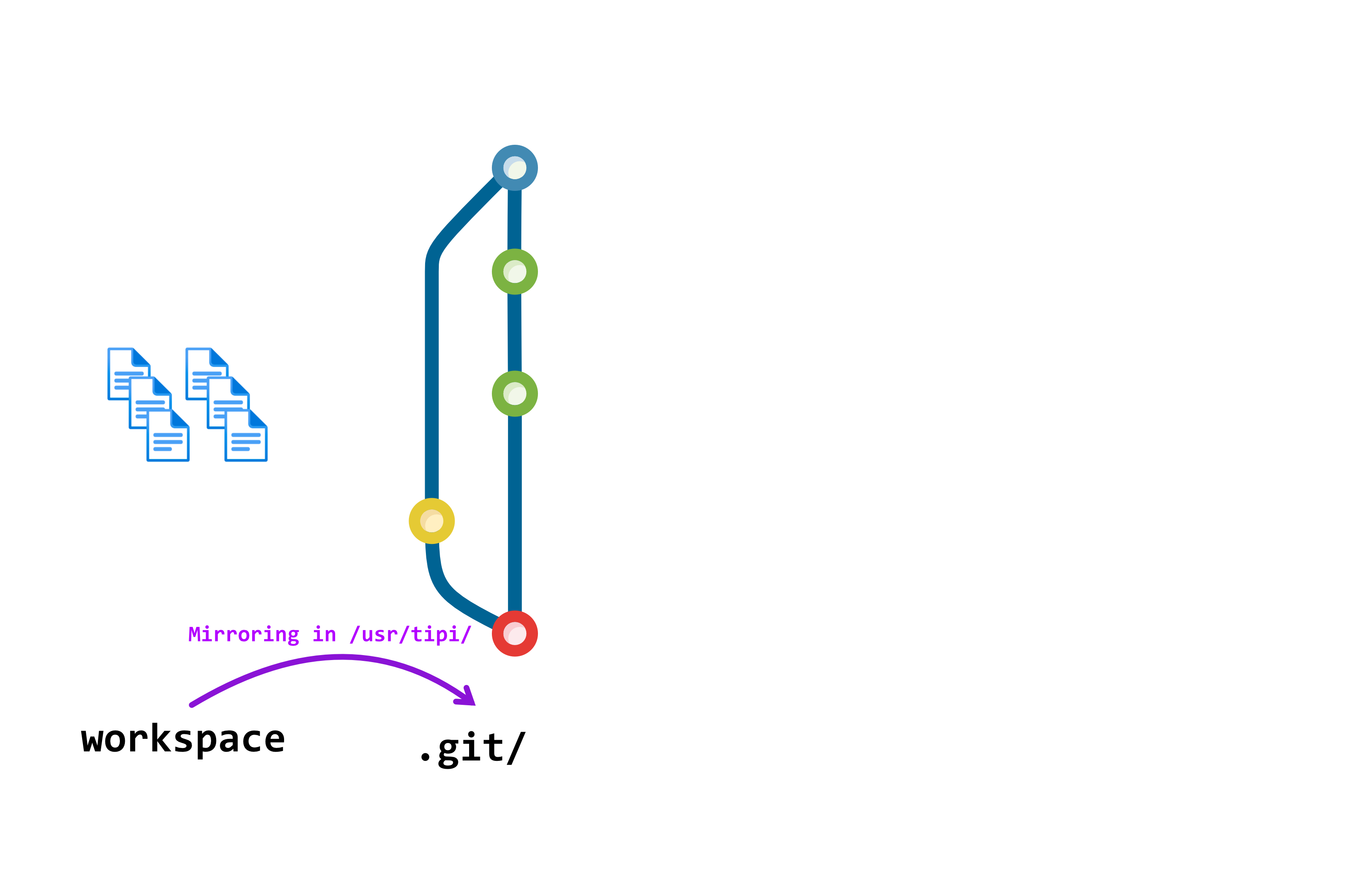 Source code is mirrored in fixed path locations